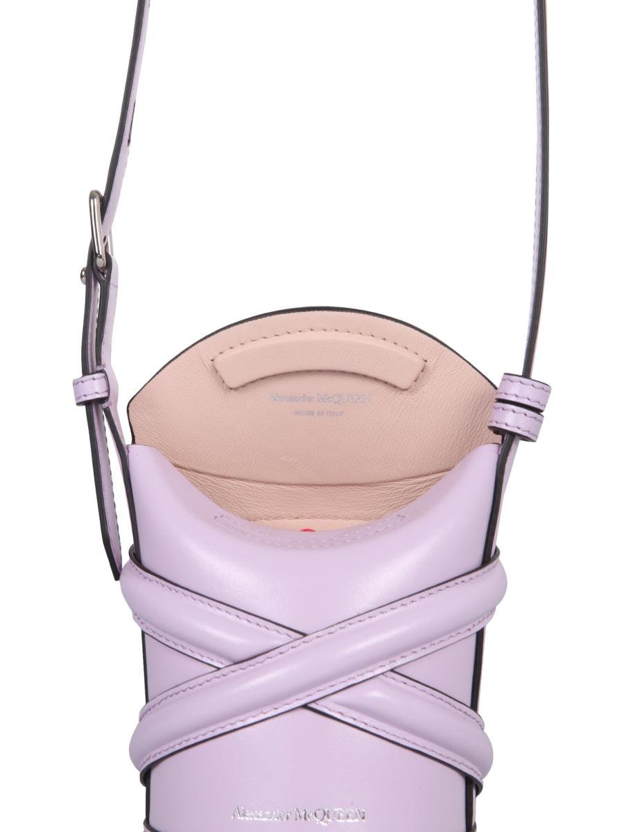 Alexander McQueen Leather Mini The Curve Bag in Lilac (Purple) | Lyst