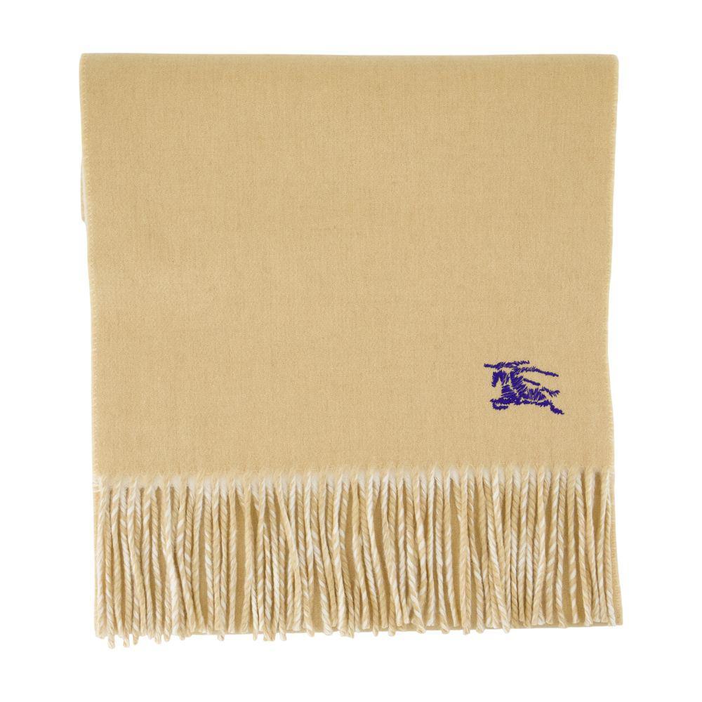 【関税&送料込み】Burberry Knight Solid Scarf Burberry Knight Solid Scarf in Natural | Lyst