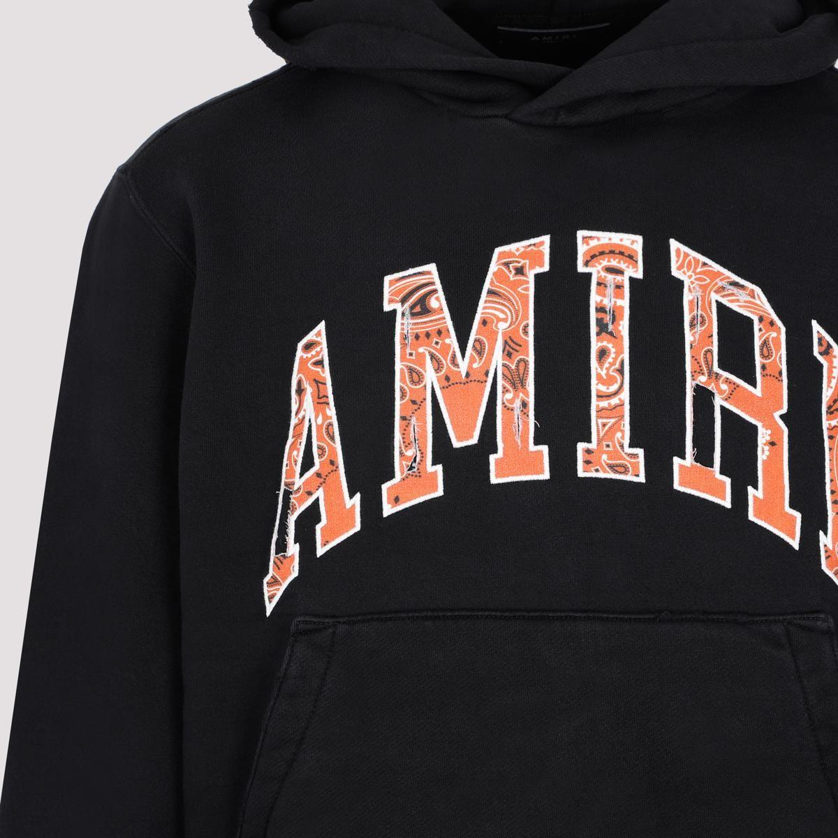 Amiri Bandana Applique Hoodie Sweatshirt in Black for Men Lyst