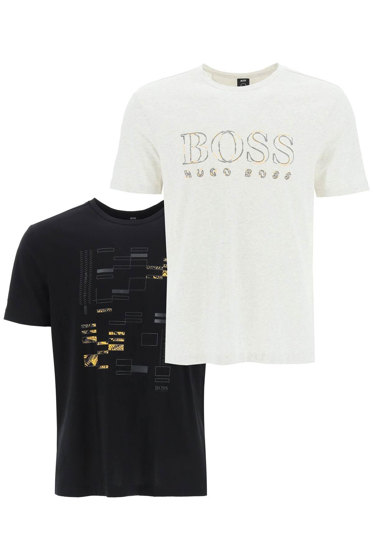 BOSS by HUGO BOSS 2-pack T-shirt With Logo Graphic for Men | Lyst