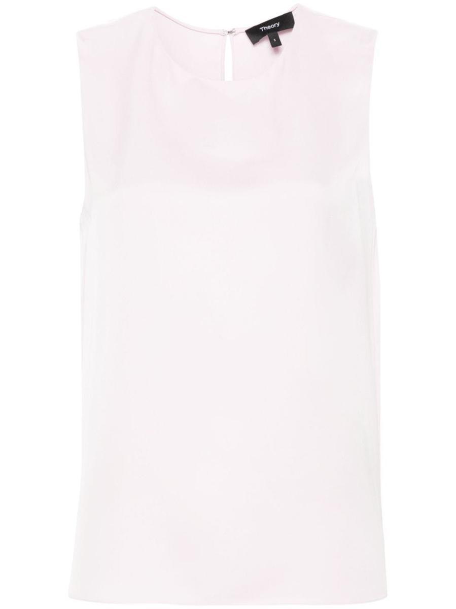Theory Shell Top in White Lyst UK
