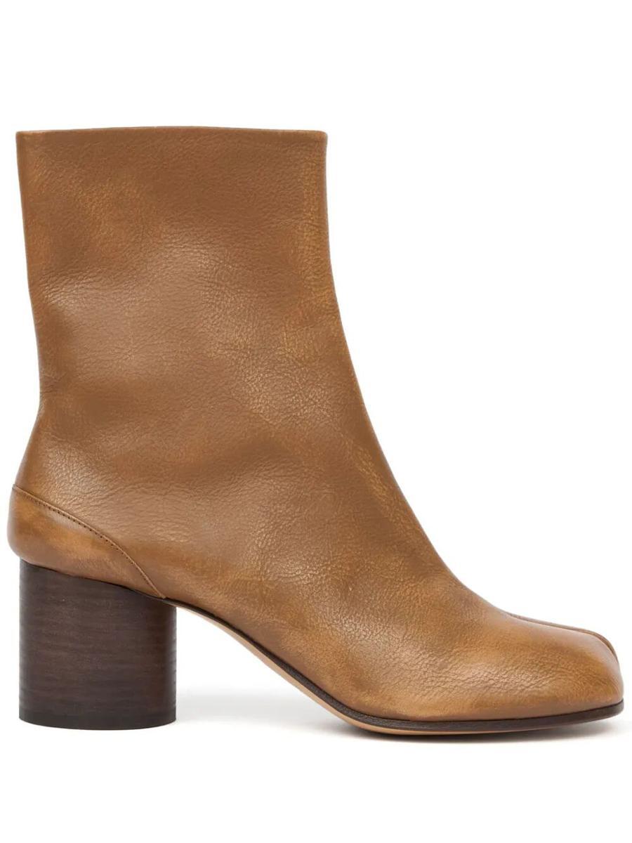 【Maison Margiela】 TABI ANKLE BOOTS H60 Tabi H60 Ankle Boots - Maison Margiela - Leather - Noir