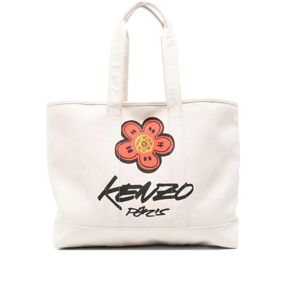 KENZO Tiger PVC Toteトートバック　ブラック　タグ付き Authentic Kenzo Paris Embossed Tiger Tote Handbag Patent