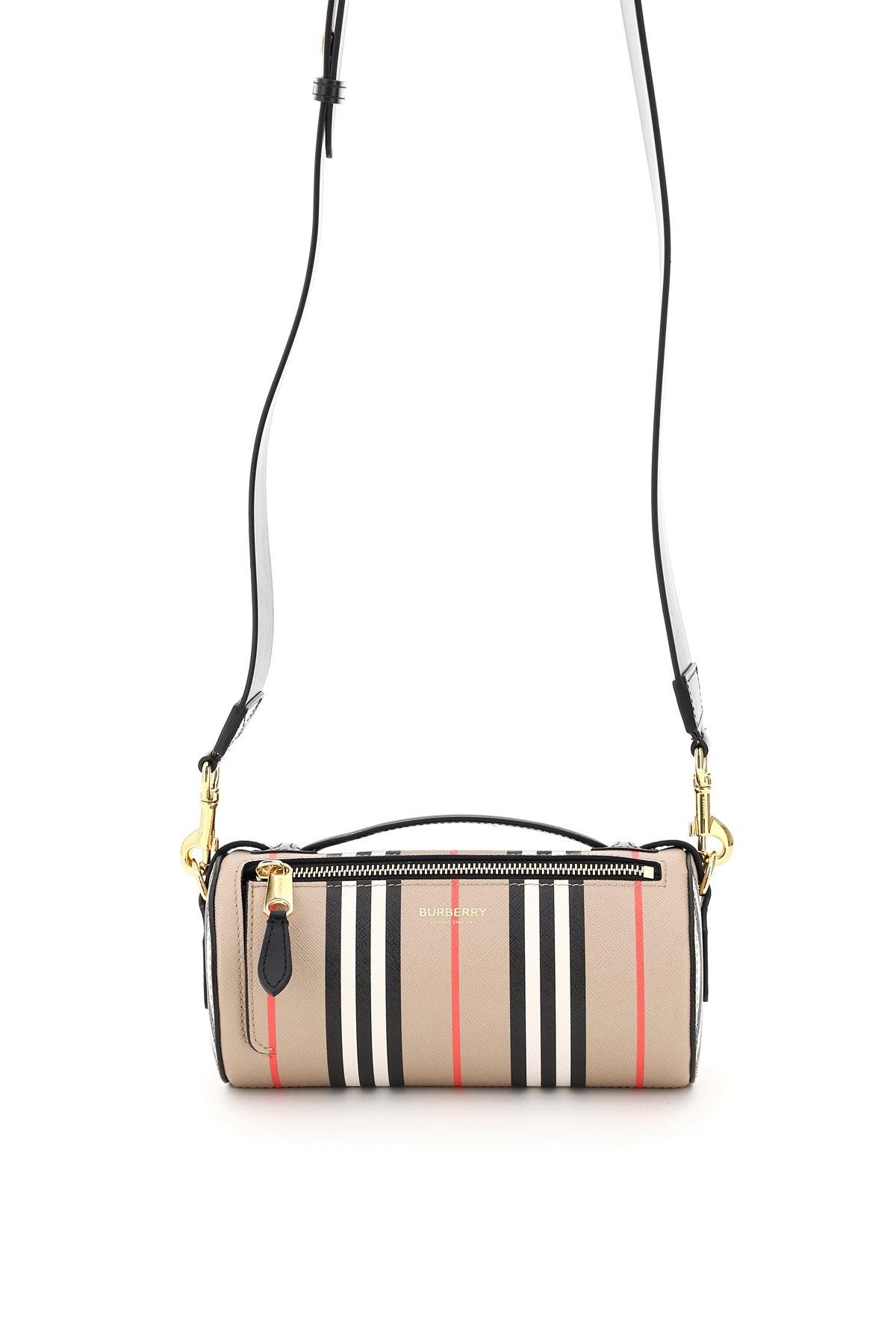 Burberry Barrel Cylinder Bag Icon Stripe | Lyst Australia