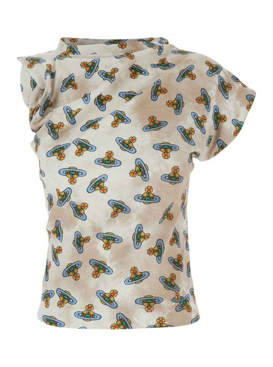 【Vivienne Westwood】グレー Hebo Tシャツ Vivienne Westwood Gray Hebo T-Shirt Vivienne Westwood
