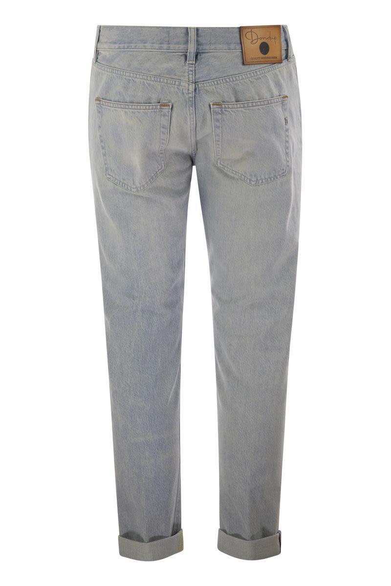 デニム・ジーパン DONDUP ICON - Five pocket denim trousers Dondup Icon - Five Pocket Denim Trousers in Grey for Men