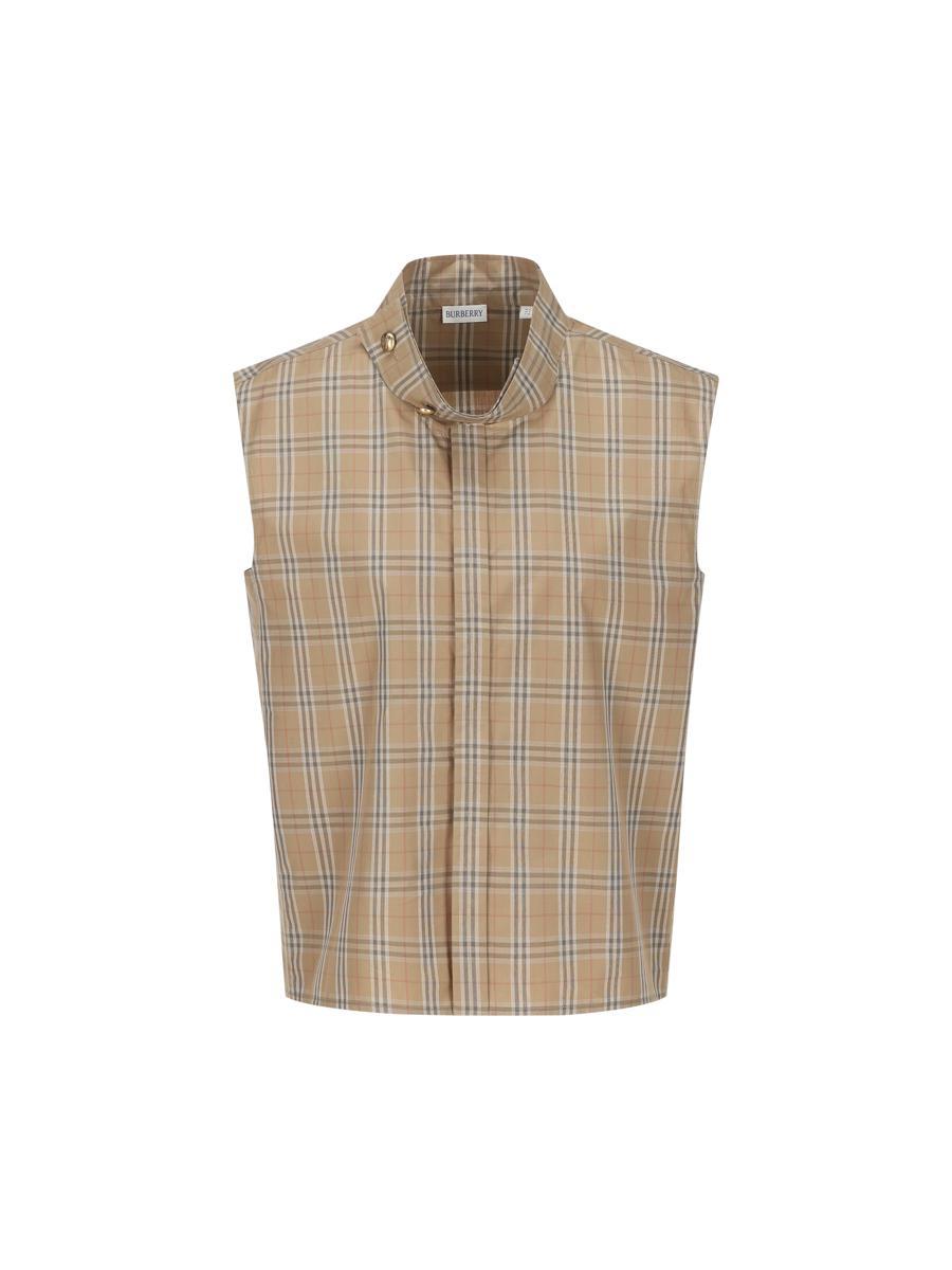 BURBERRYノースリーブ レディース Burberry Ladies White Roundneck Sleevless Dress, Brand Size