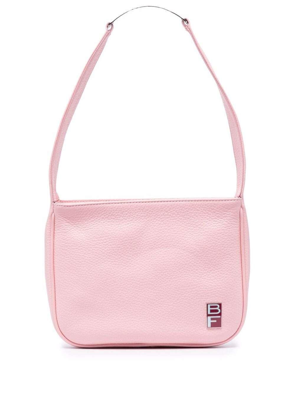 BY FAR: bag in grained leather - Pink