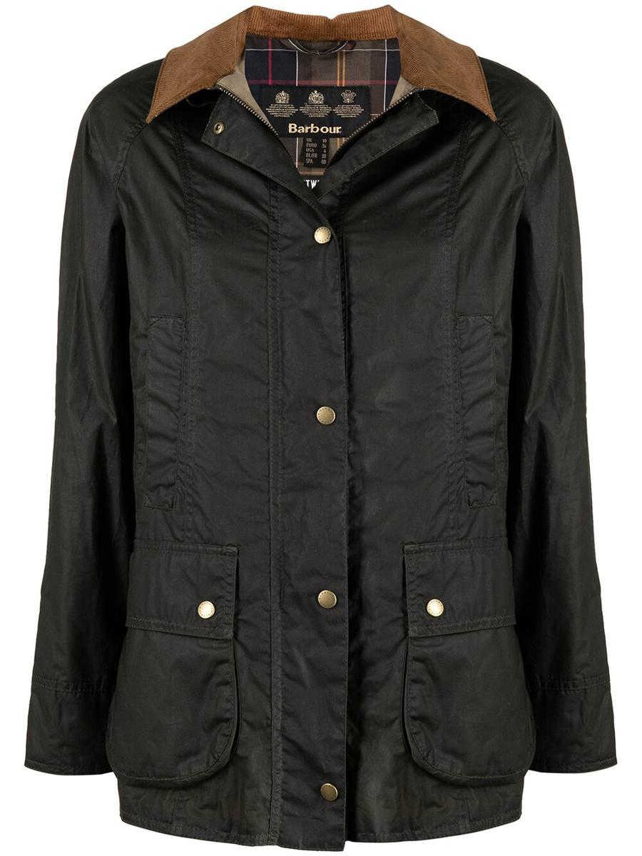 Barbour Beadnell Wax Coated Weatherproof Jacket in Black | Lyst Canada