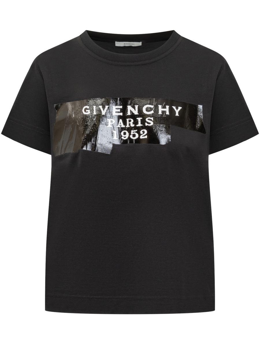 Givenchy T-Shirt With Logo Paris 1952 in Black | Lyst