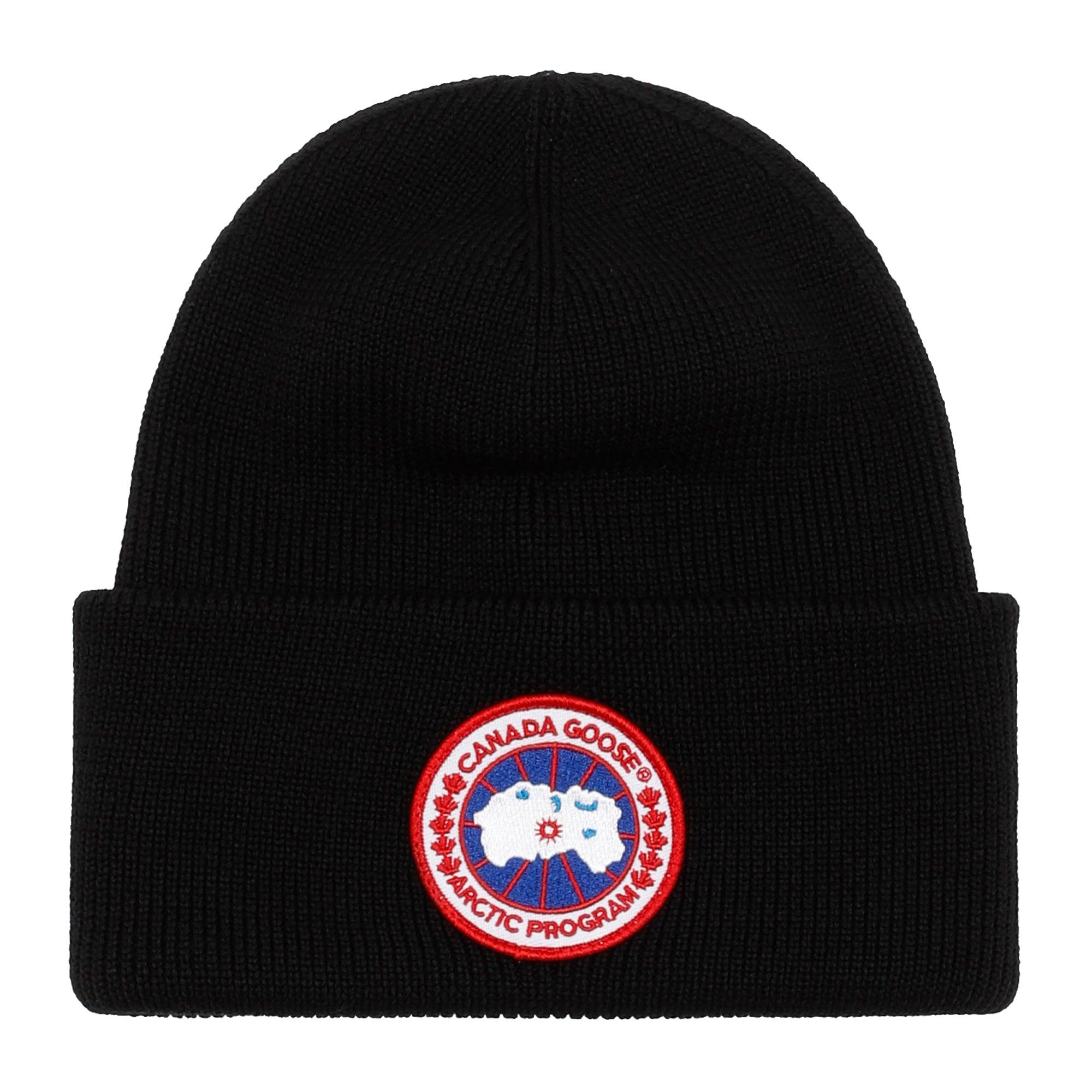 Save 2% Grey for Men Canada Goose Wool Artic Toque Beanie in Grey Mens Hats Canada Goose Hats 