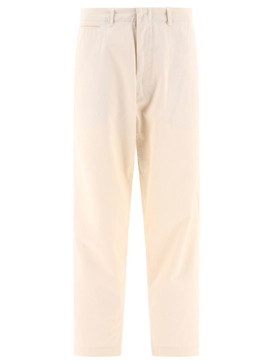 Nanamica Wide Chino Trousers in Natural for Men | Lyst