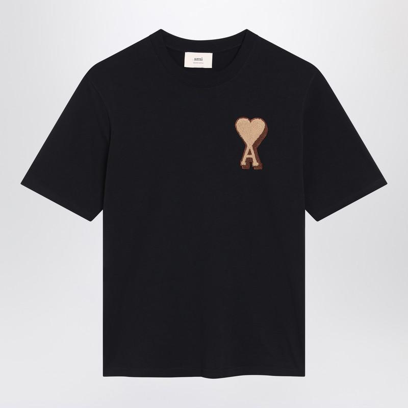 ★人気★AMI PARIS★Small Heart Logo Short-Sleeve Black 0400019085714_BLACK?wid=830&
