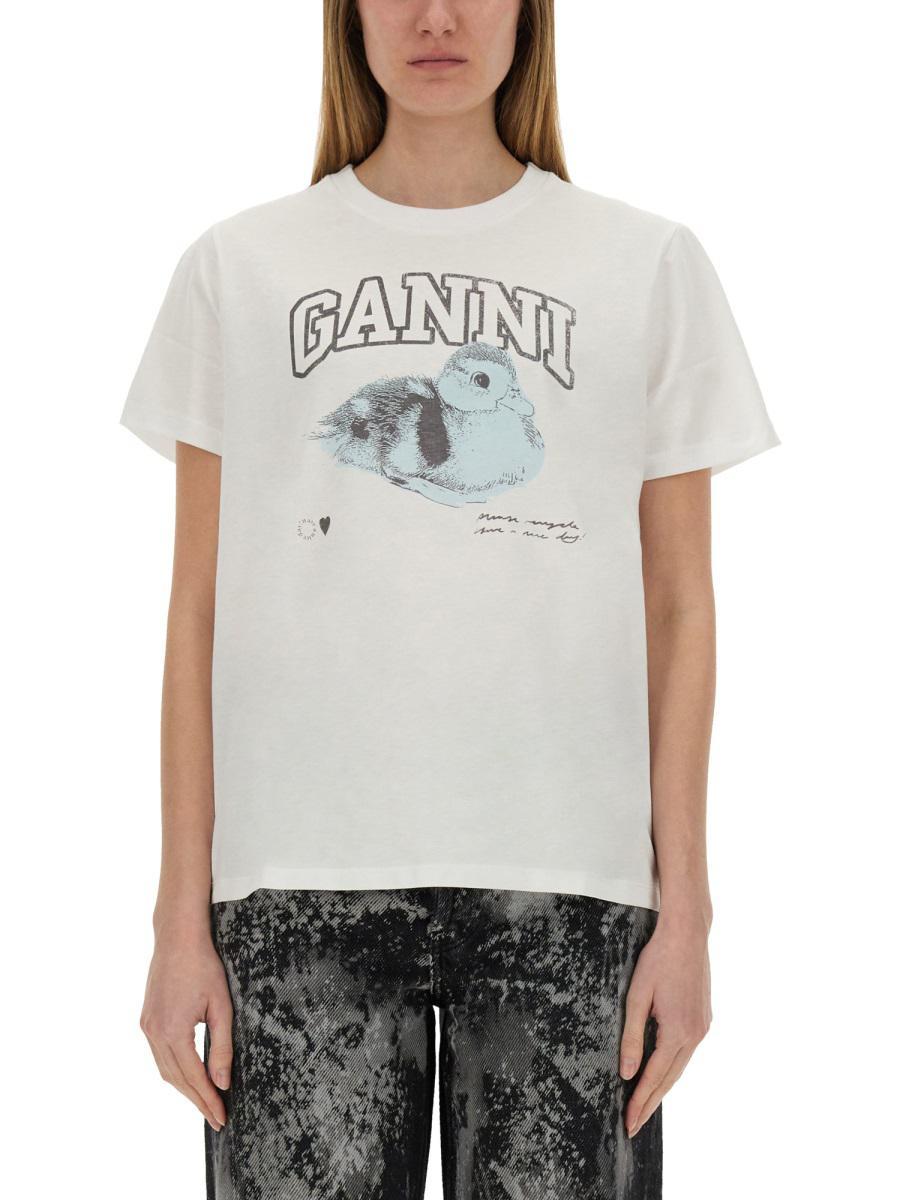 Ganni T-shirts for Women | Online Sale up to 38% off | Lyst