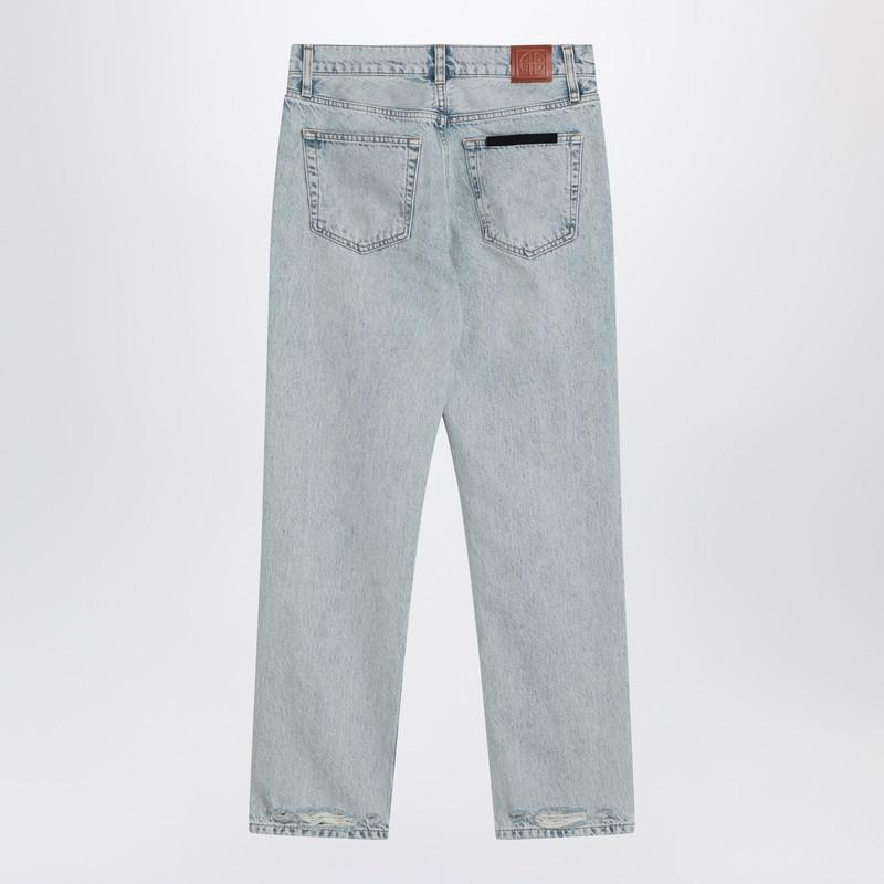 ボトムスその他 ANINE BING Kate straight-leg bleached blue jeans ANINE BING Kate Jean - Destructed Bleached Blue