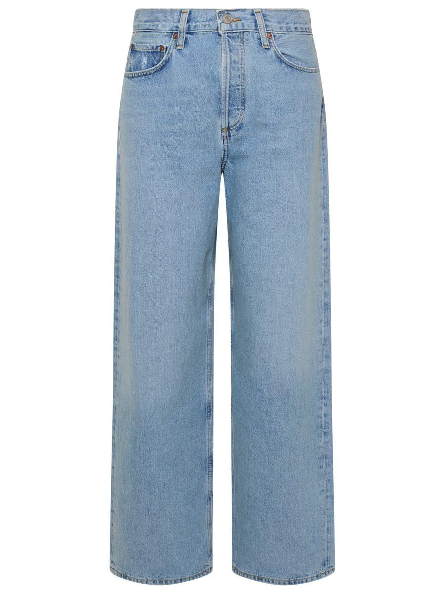 Agolde Light Blue Cotton Jeans | Lyst