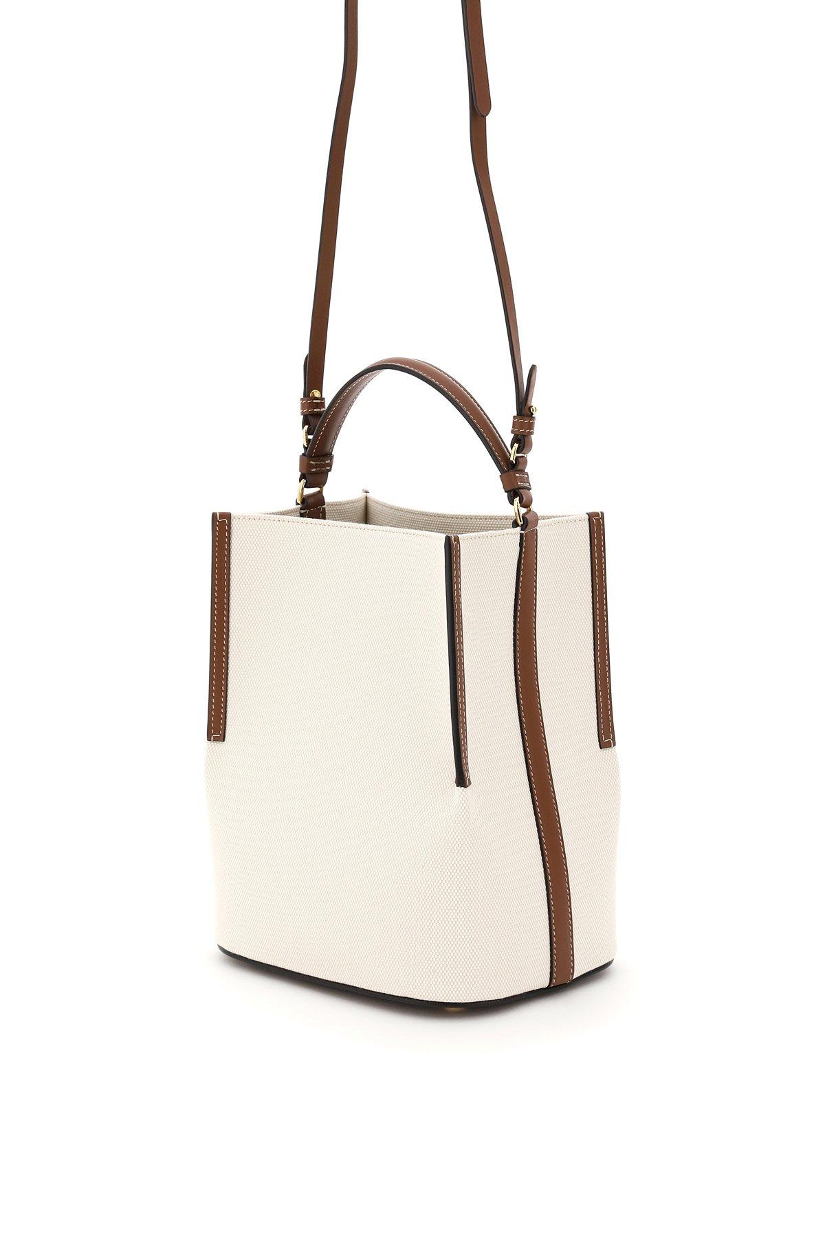 Burberry Small Peggy bucket bag in e-canvas with monogram Price € 1.150,00  Multiple colors Leather ref.365607 - Joli Closet
