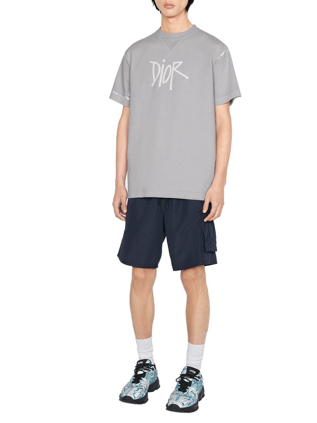 Dior T-shirt Dior And Shawn in Grey for Men | Lyst Canada