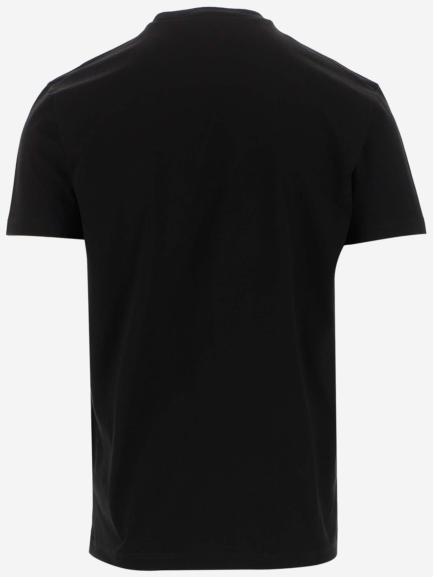 DSquared² Printed Cotton Jersey T-shirt in Black for Men | Lyst