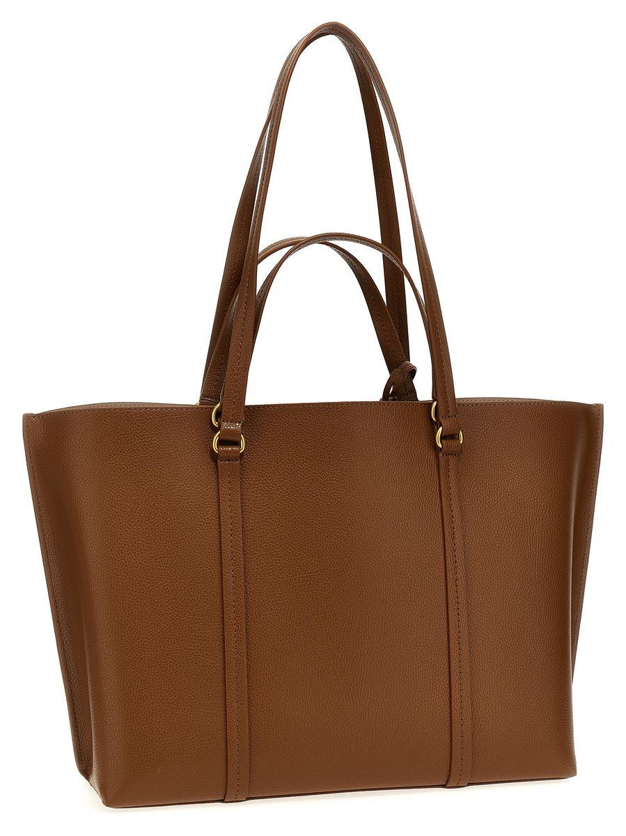 Pinko Carrie Big Tote Bag in Brown | Lyst