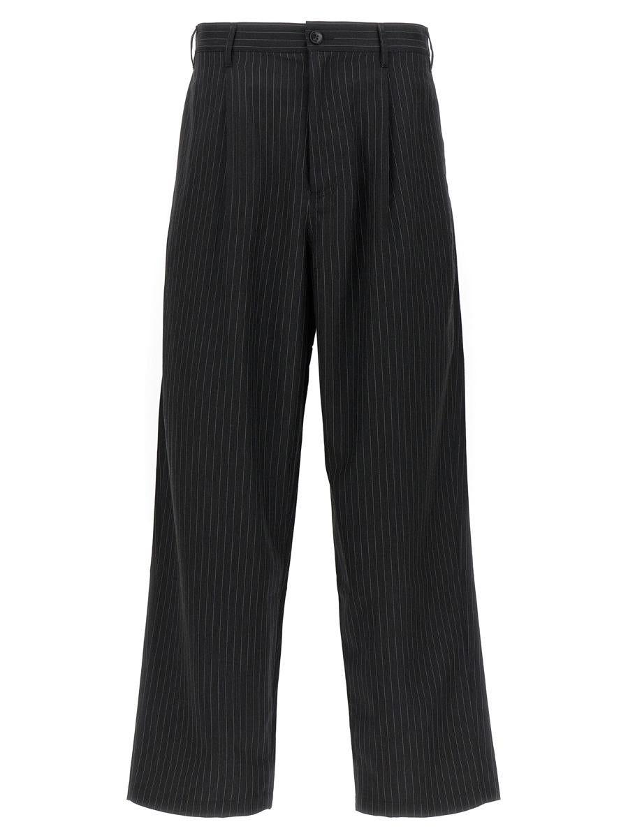 Stussy Stripe Volume Pleated Pants in Black for Men | Lyst