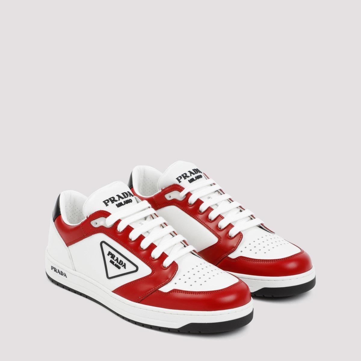 Prada Downtown Sneakers Shoes in Red for Men | Lyst