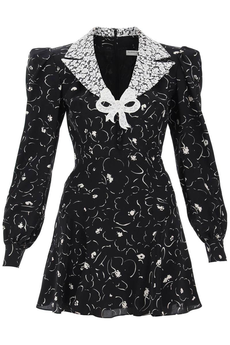 Black dress with white lace collar online