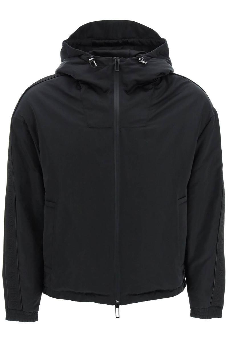 Emporio Armani Blouson With Logo Tape in Black for Men | Lyst