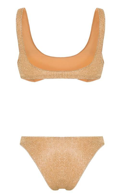 ビキニ Oseree SS25 LUMIERE LUREX SPORTY SET (LSS205 GOLD) Lumière Sporty Set