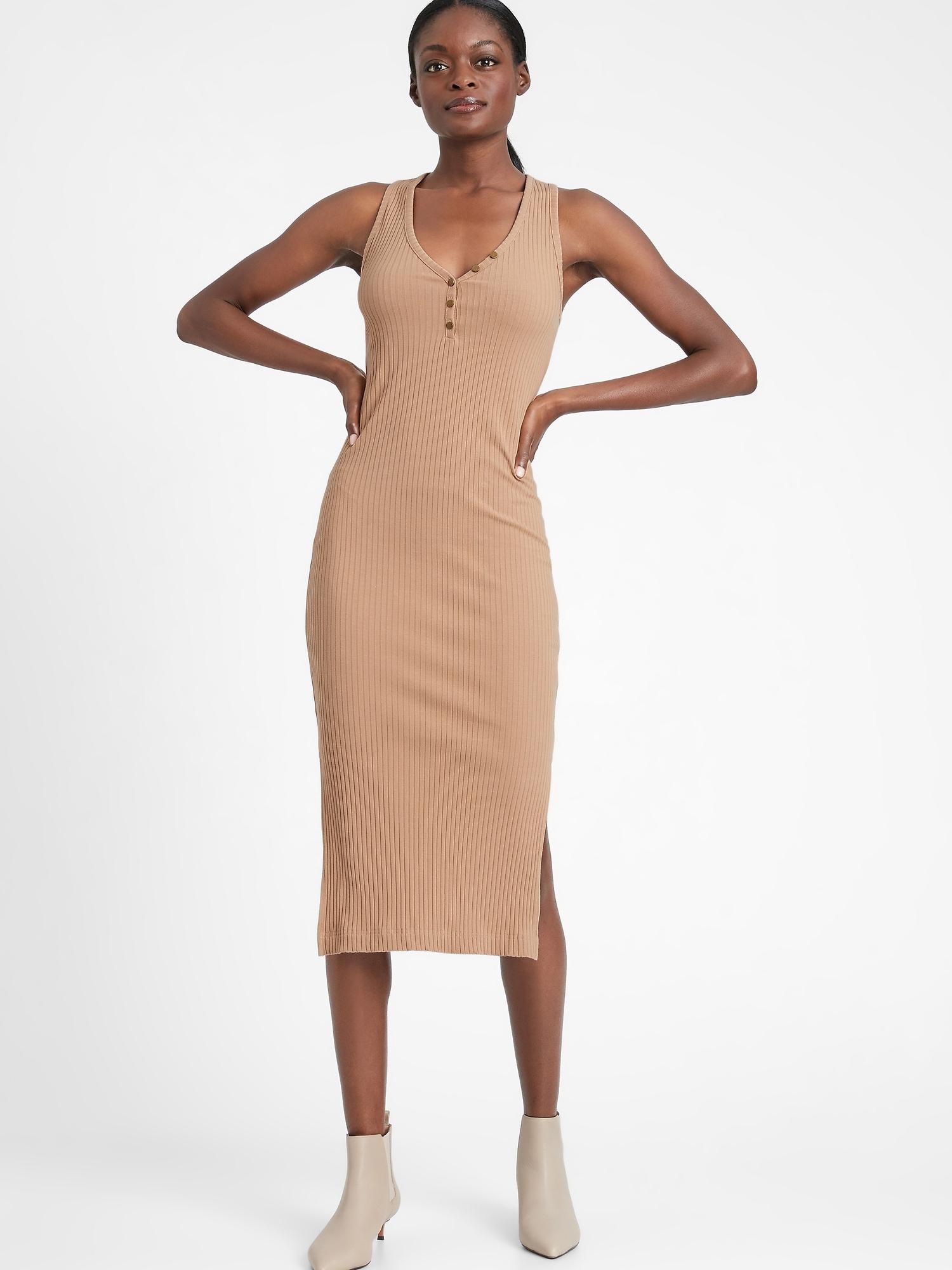 tan tank dress