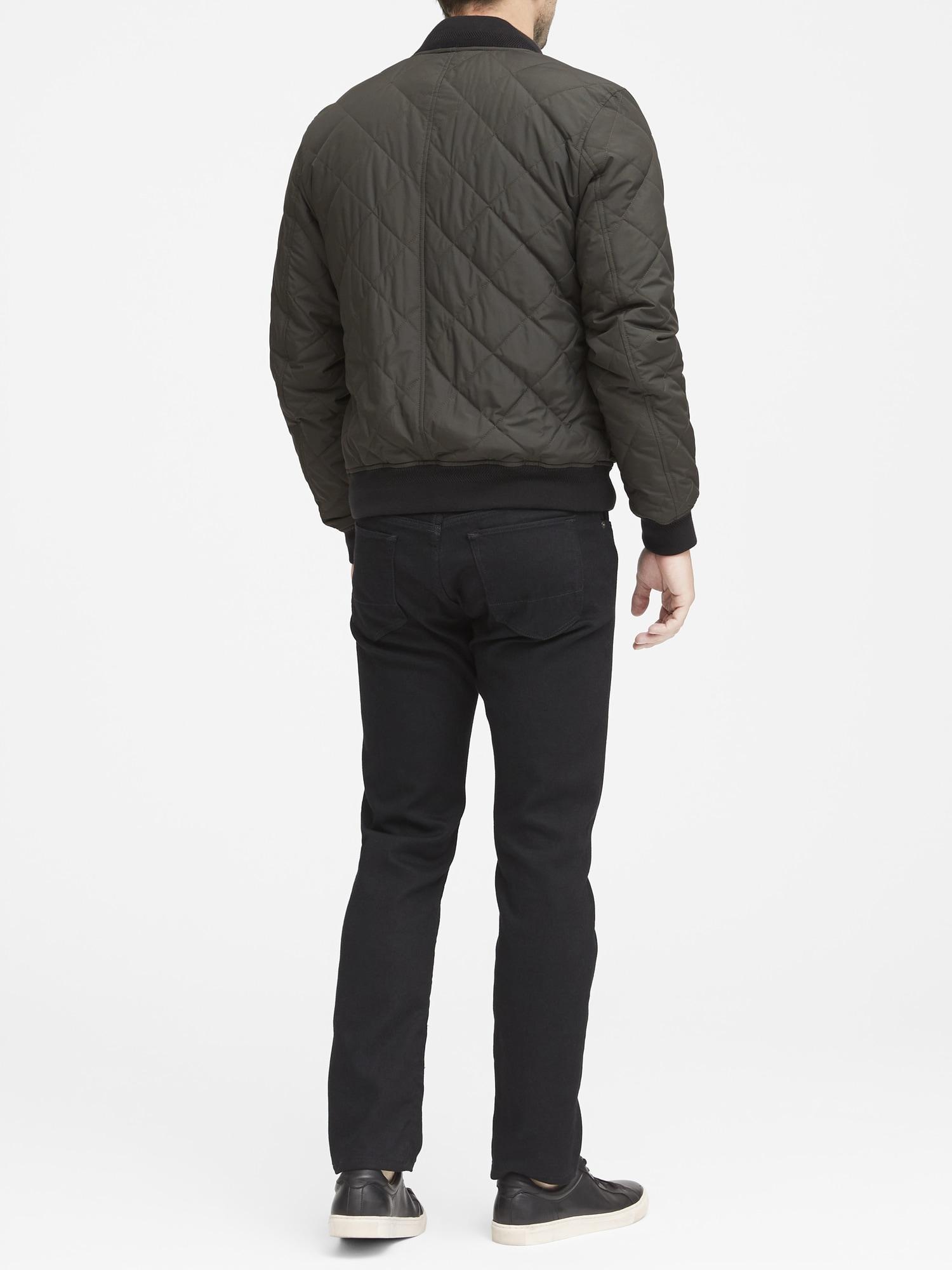 water resistant quilted jacket
