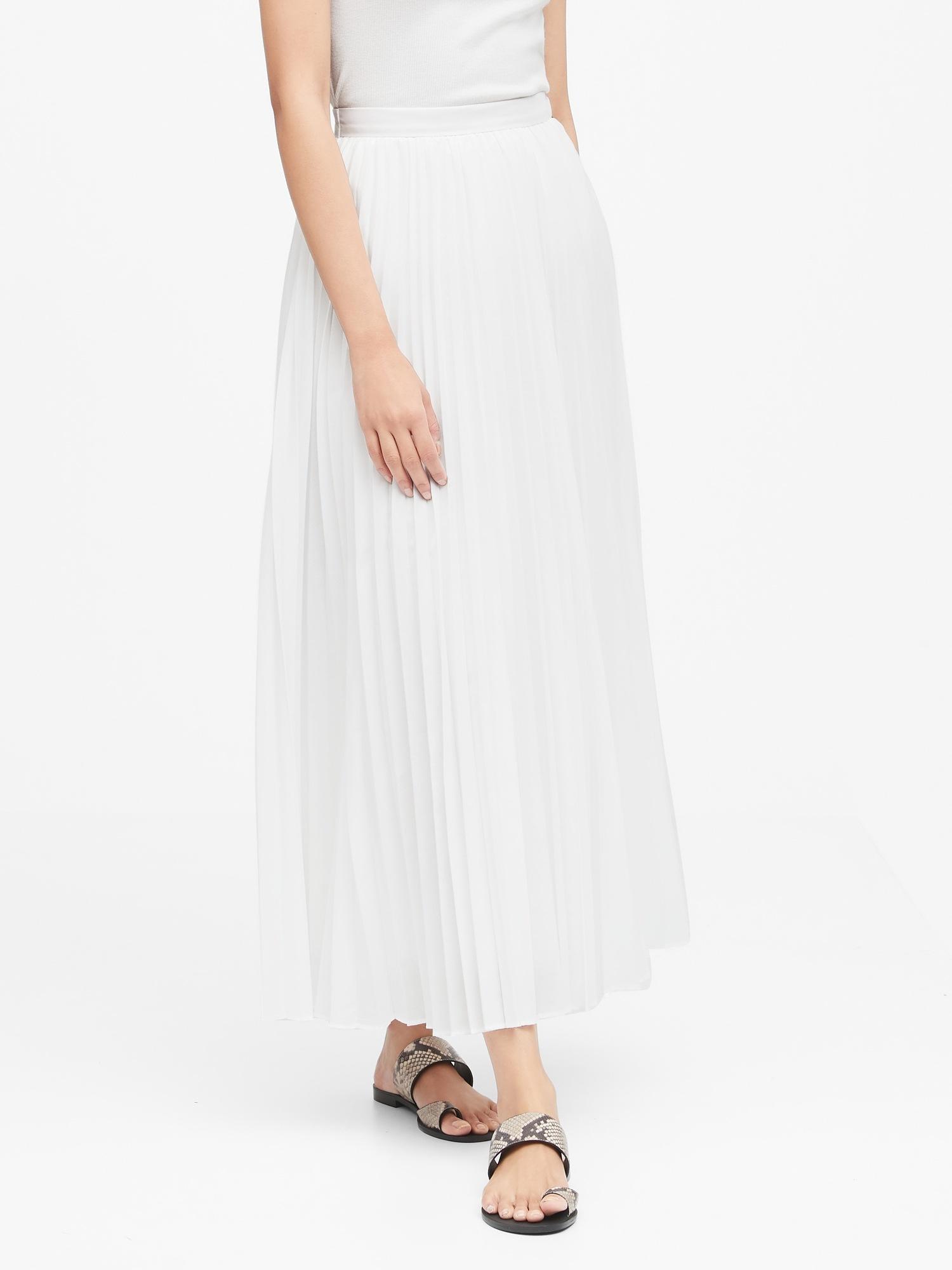 poplin maxi skirt