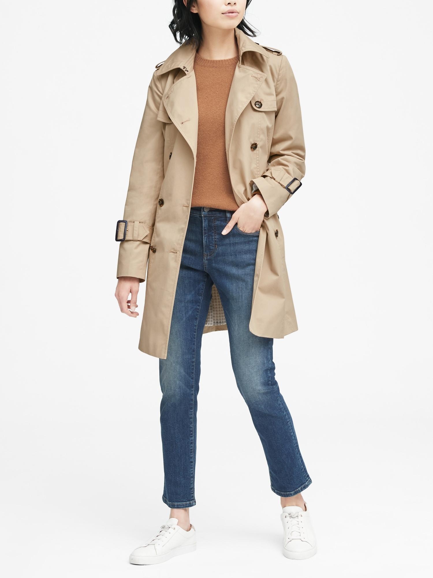 Water-resistant Classic Trench Coat 