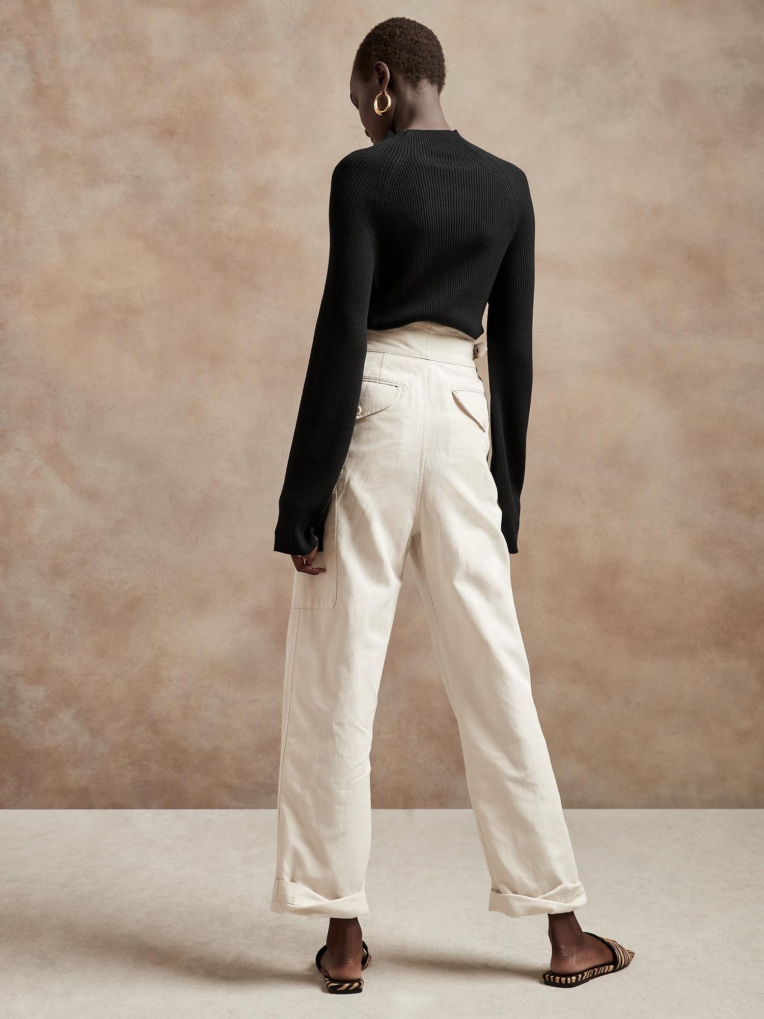 Synthetic Flare-sleeve Sweater 