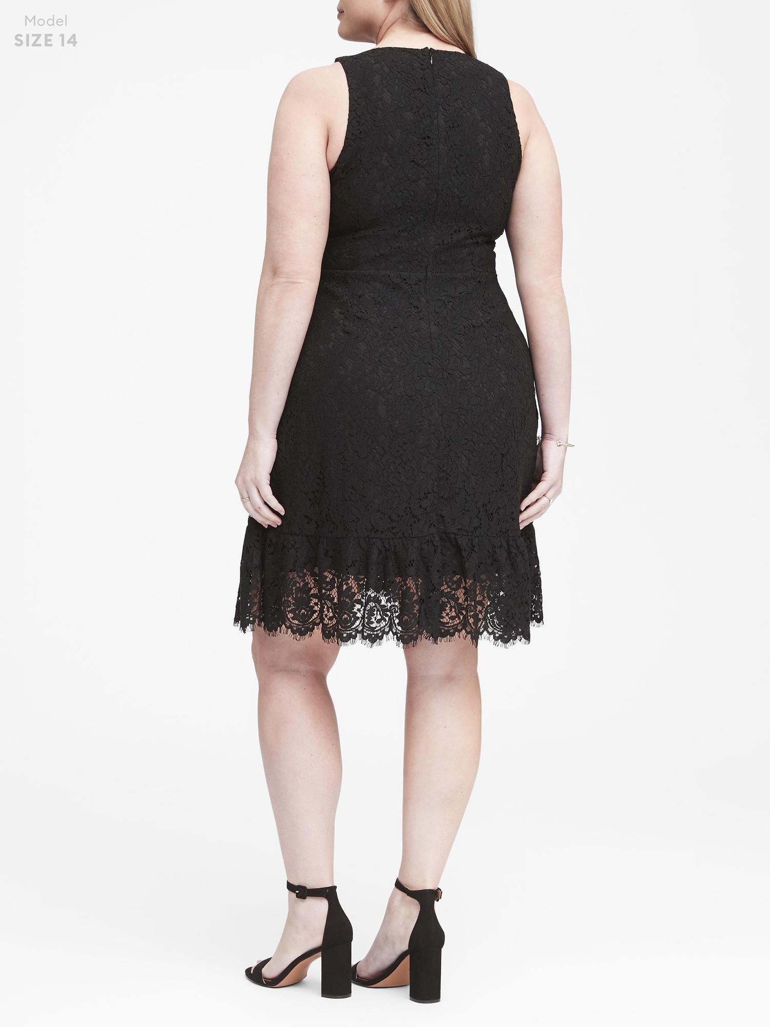linen ruffle dress banana republic