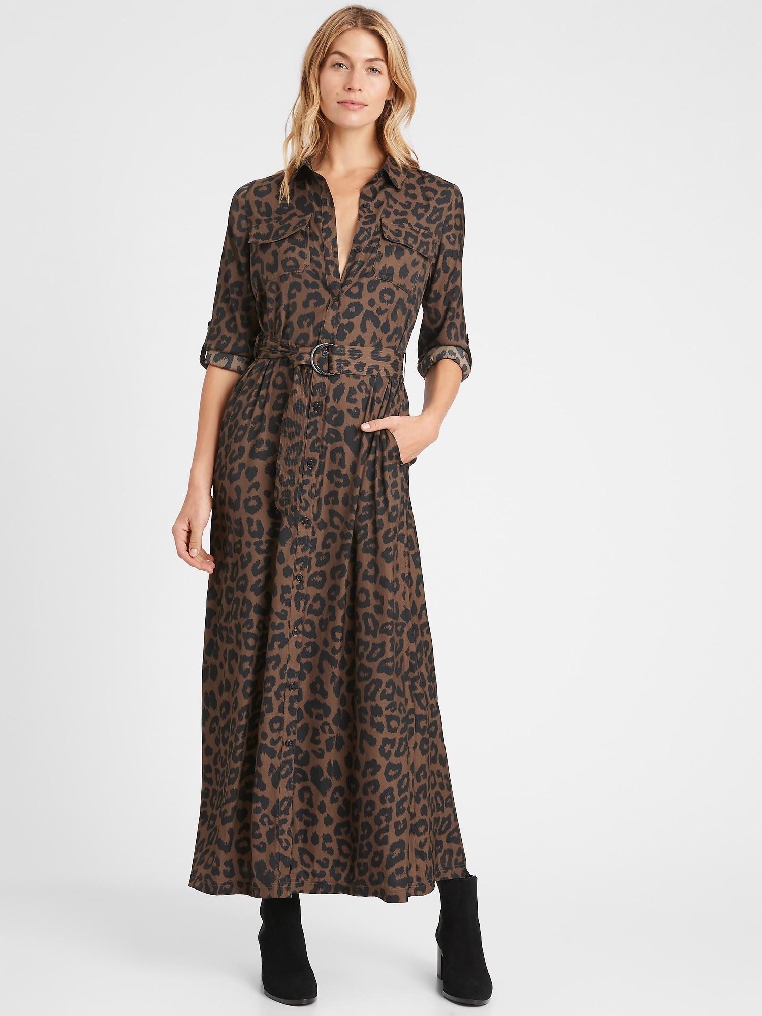 banana republic maxi shirtdress