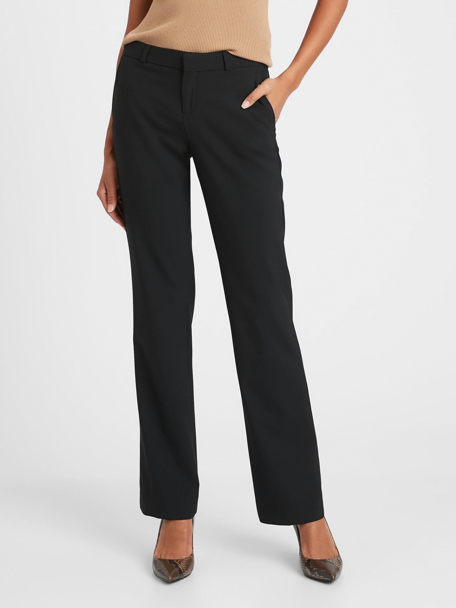 Banana Republic Petite Logan Trouser-fit Washable Wool-blend Pant in ...