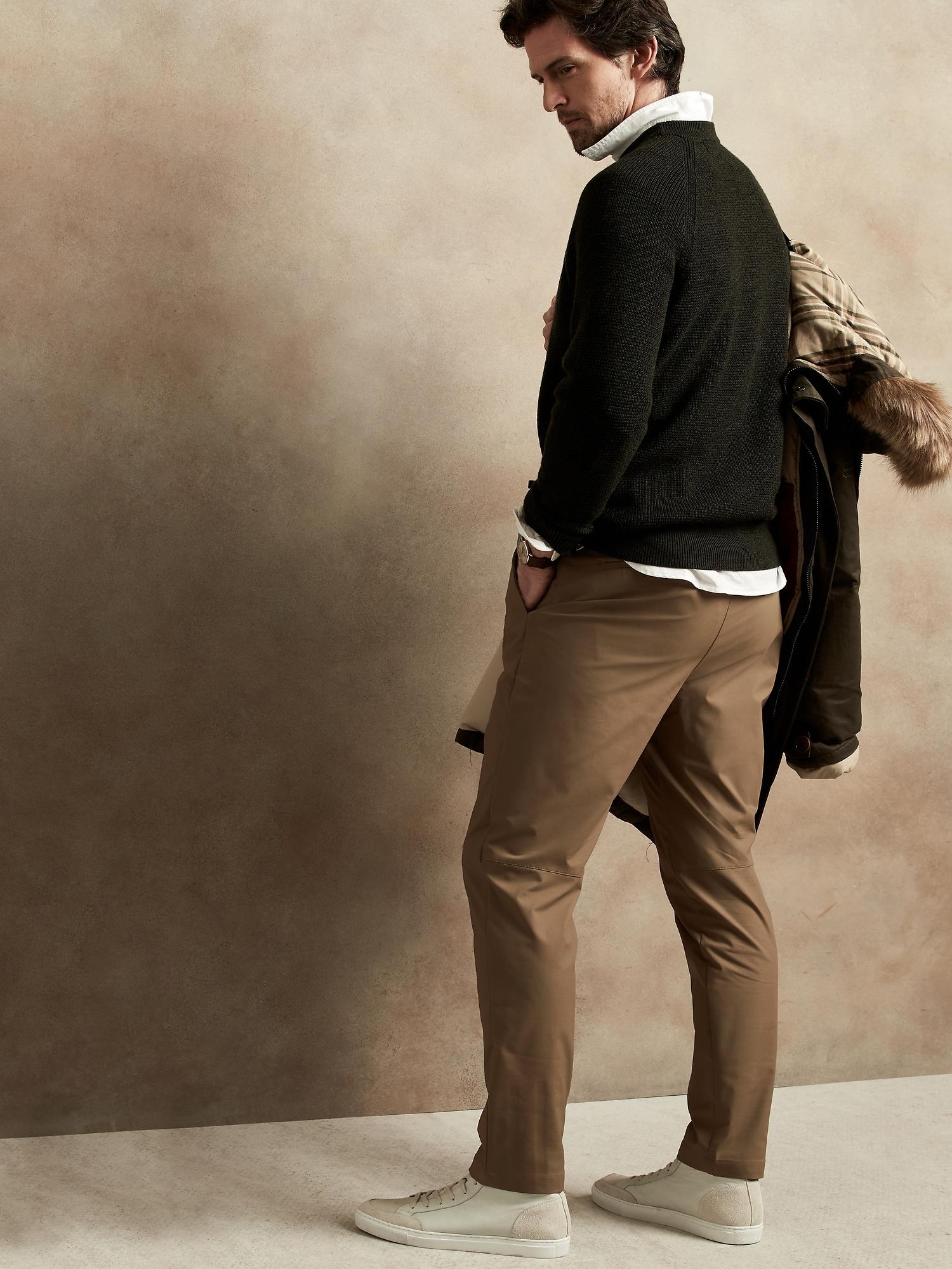 Synthetic Slim City Pant for Men 
