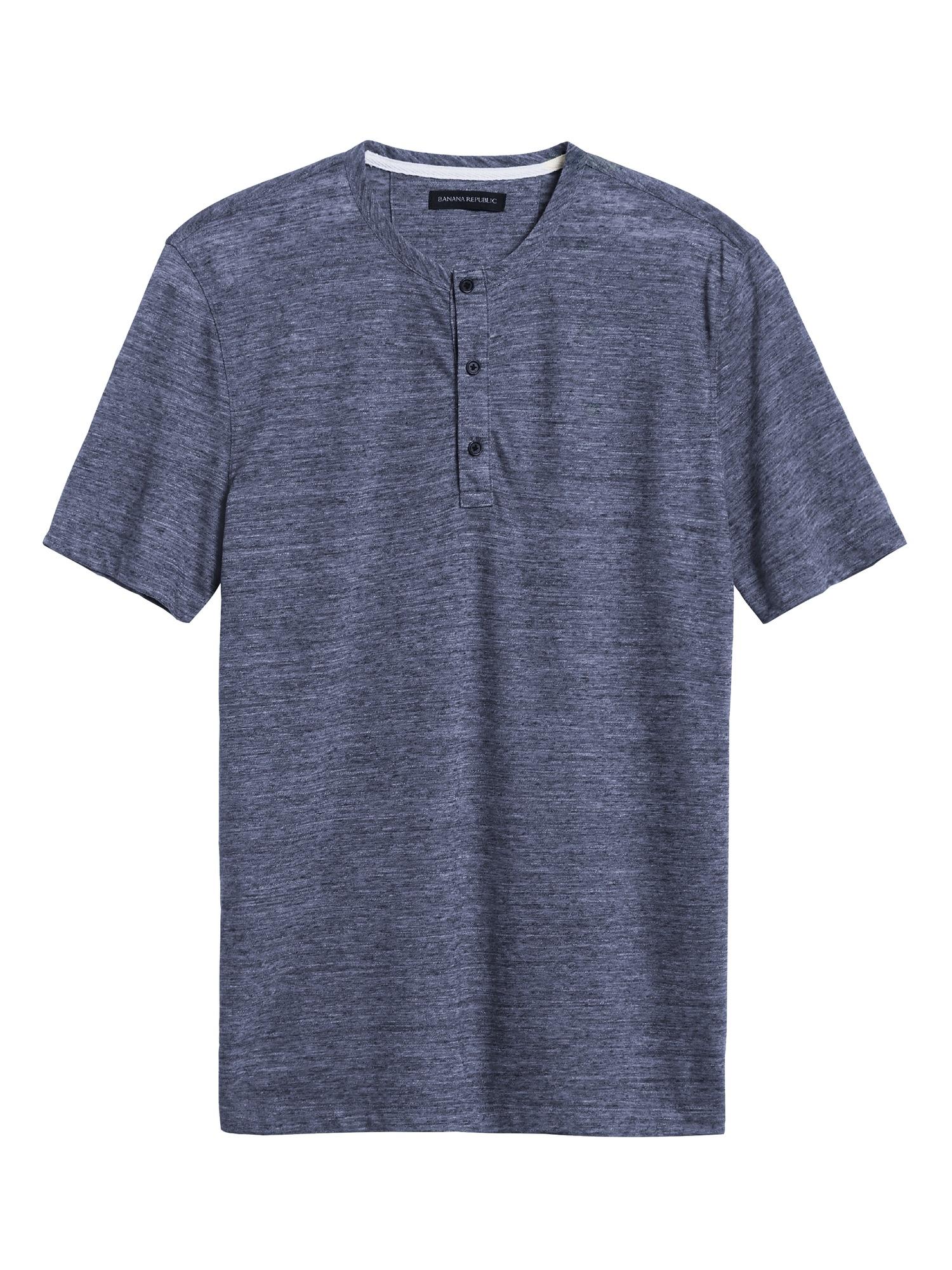 banana republic mens henley shirts