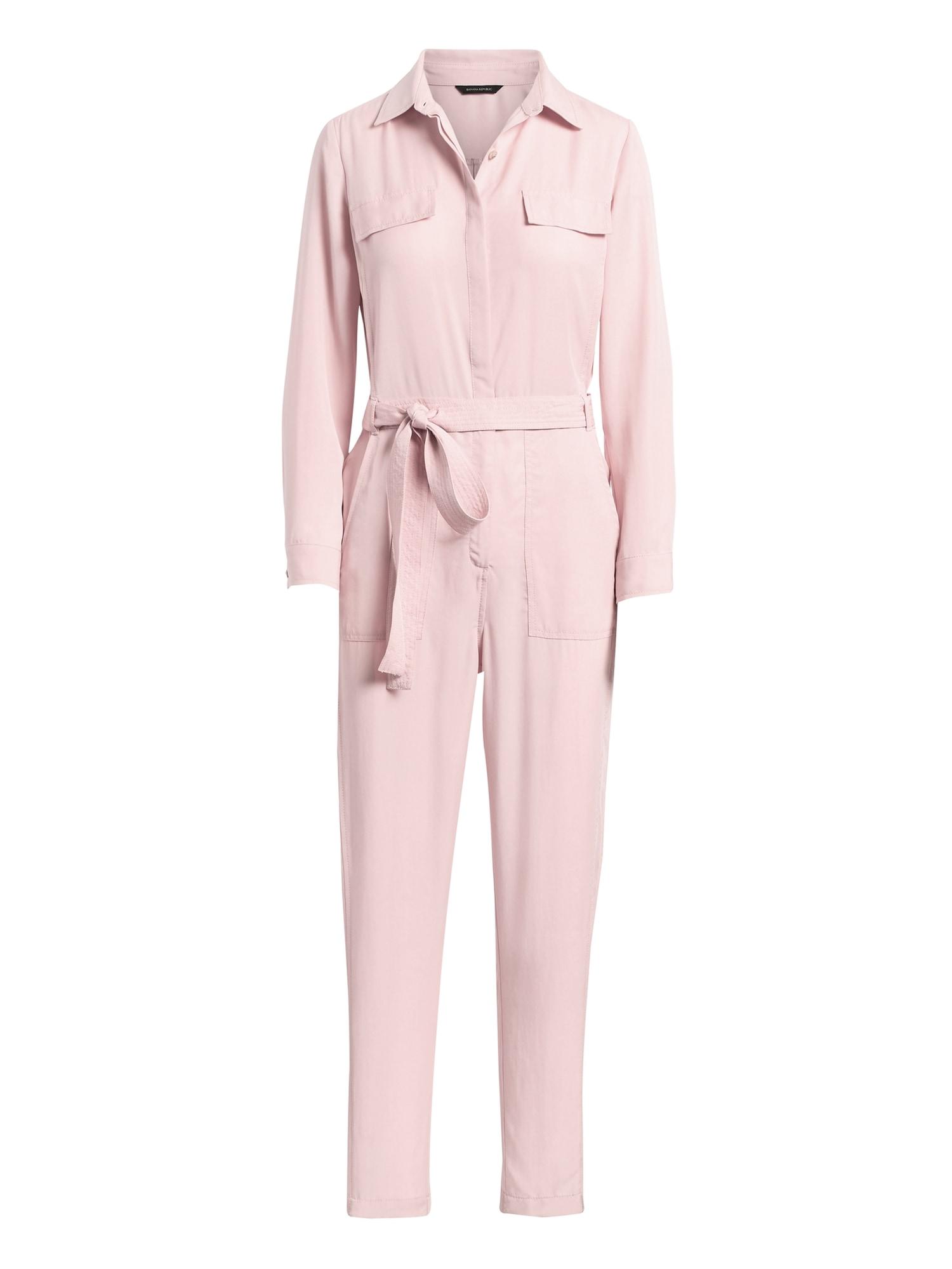 Banana Republic Tm Flight Jumpsuit in Blush Pink (Pink) - Save 50% - Lyst
