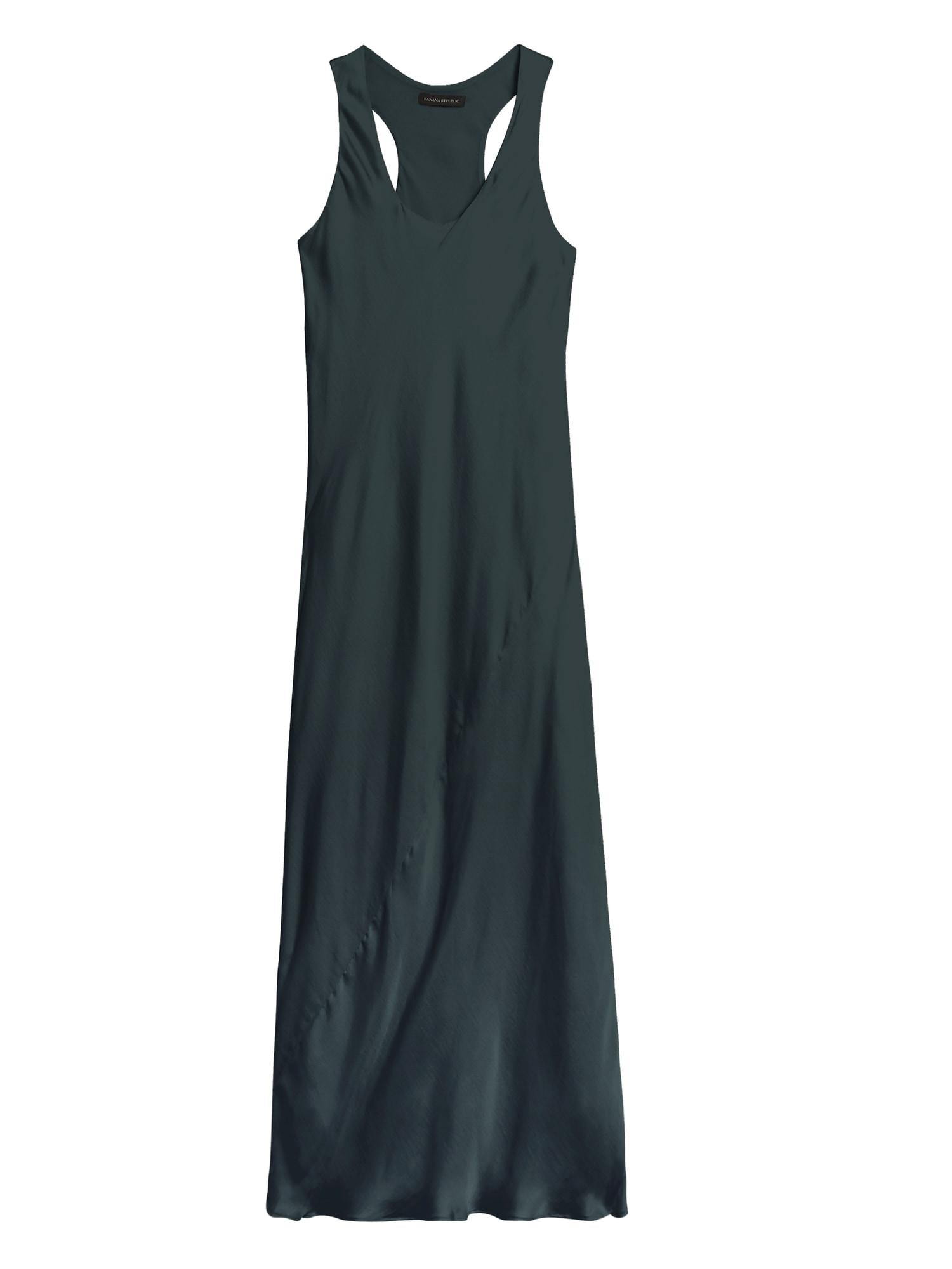 satin slip dress banana republic