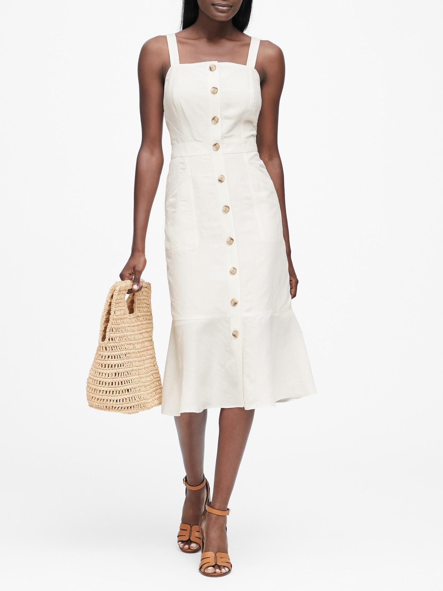 banana republic linen dress