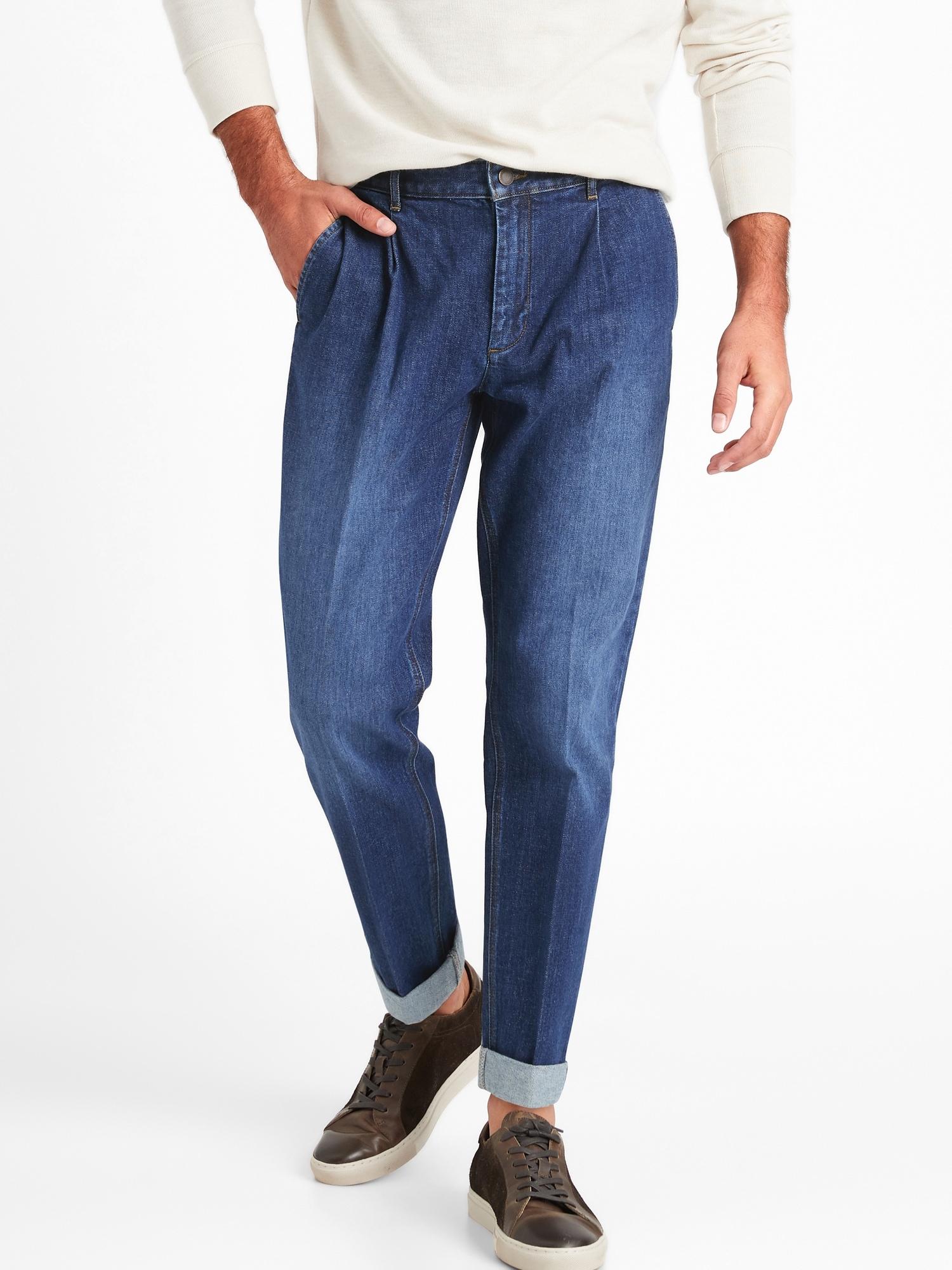 Banana Republic Denim Relaxed Tapered 