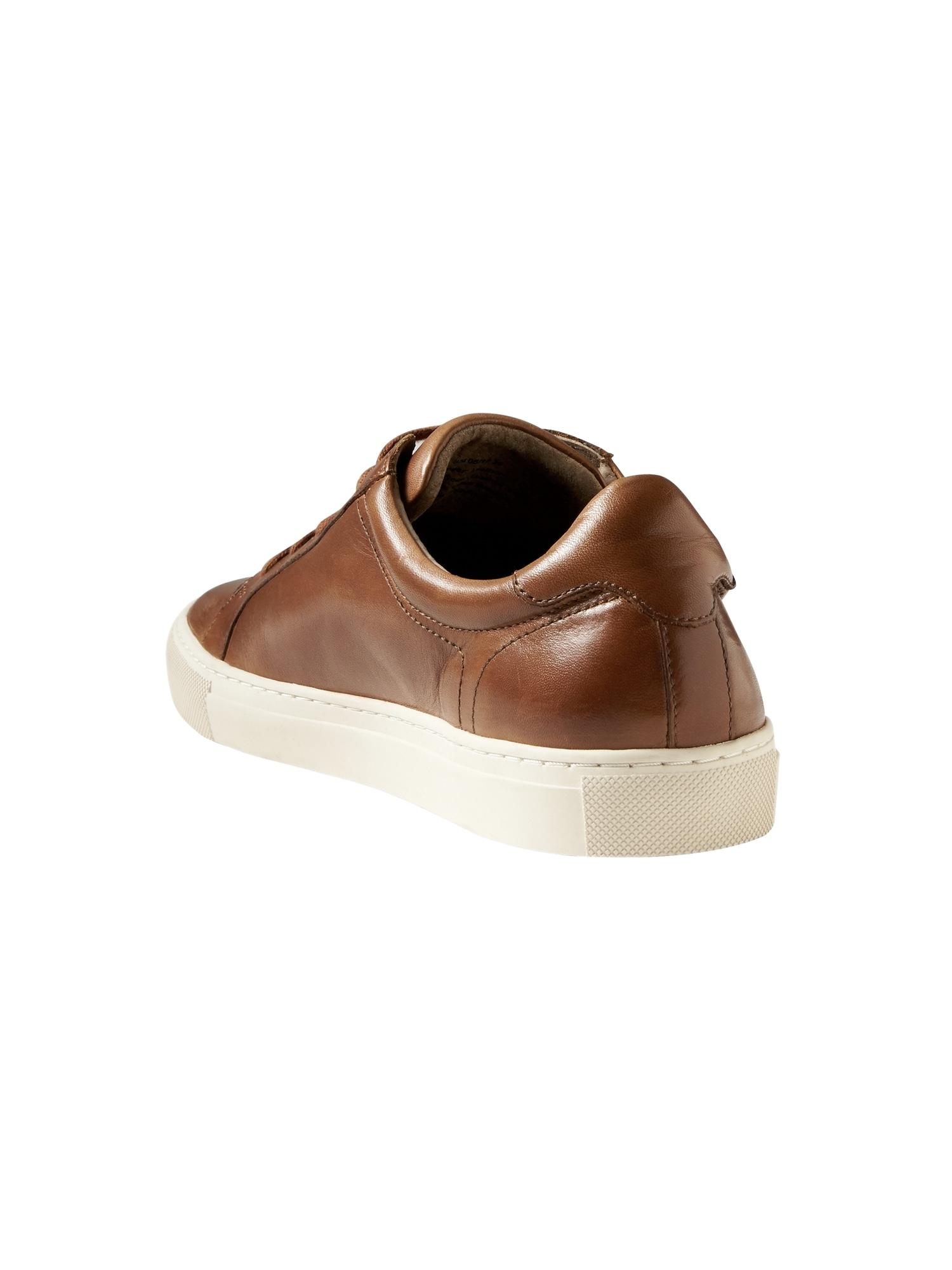 nicklas leather sneaker white