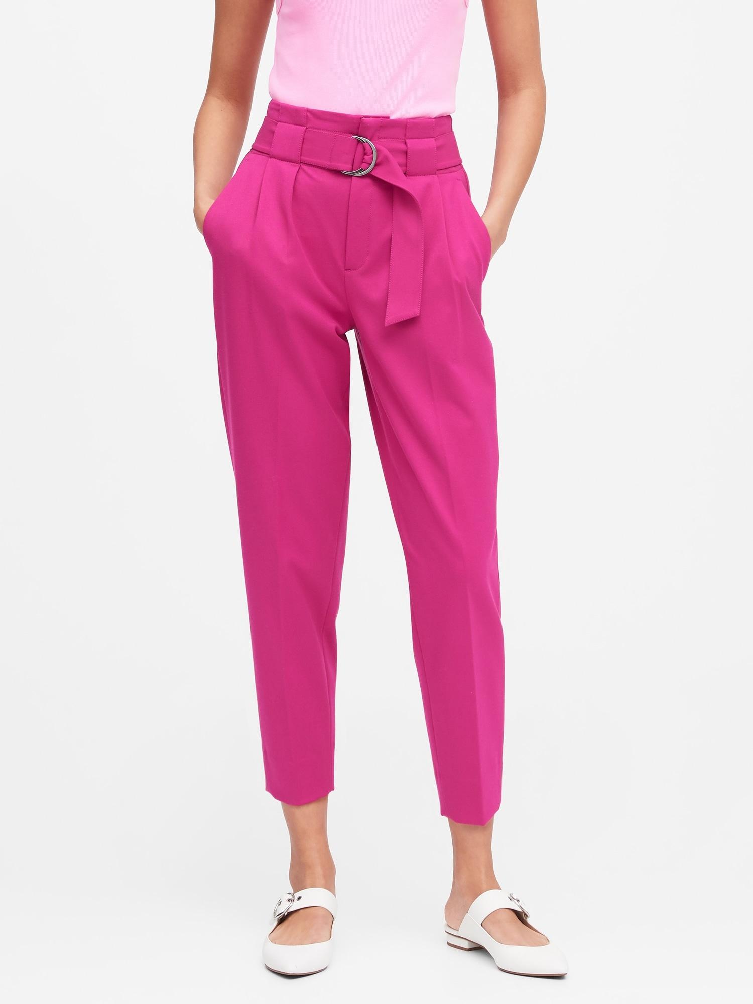 Banana Republic High-rise Tapered Cropped Pant - Lyst