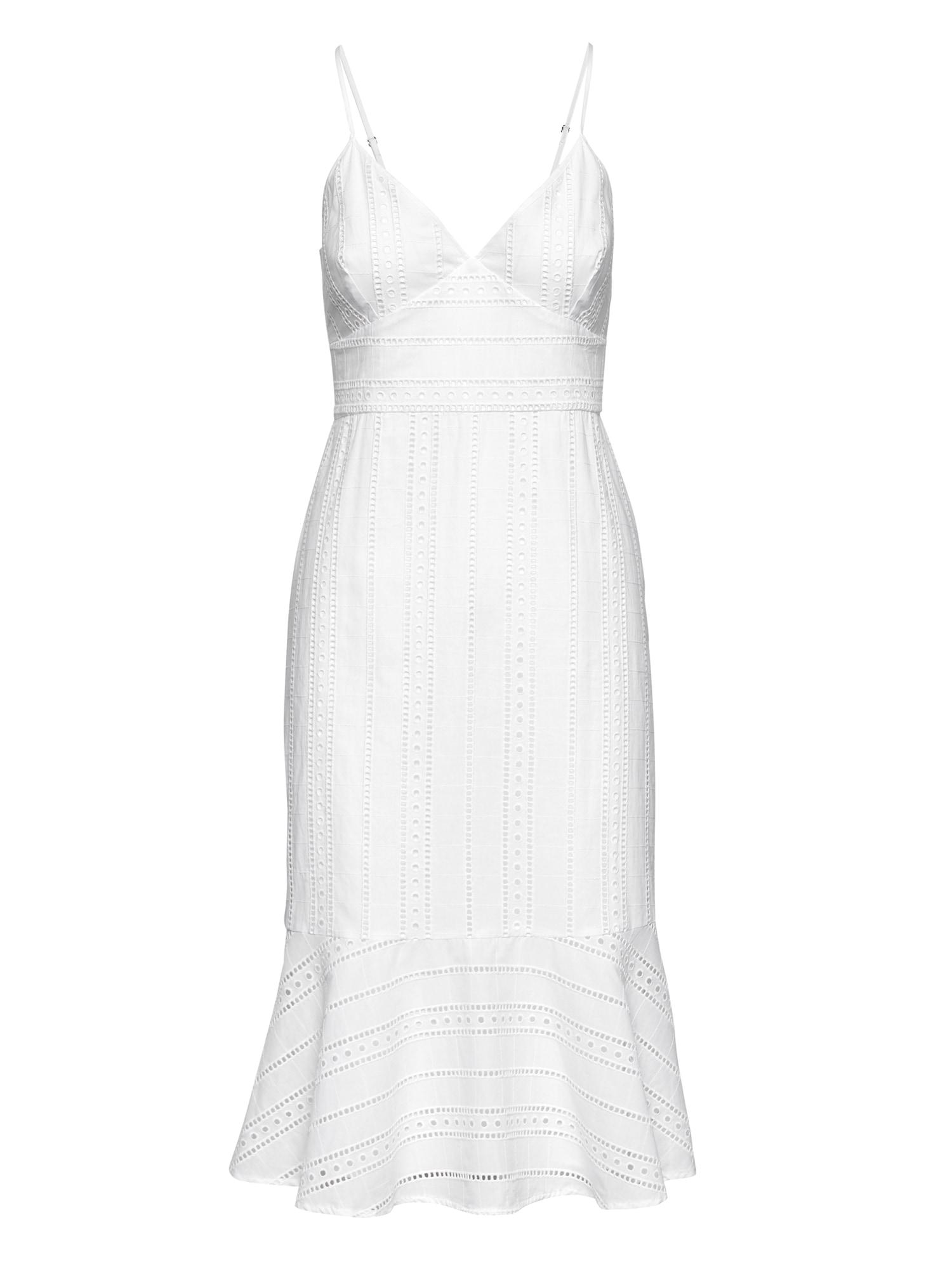 banana republic eyelet midi dress