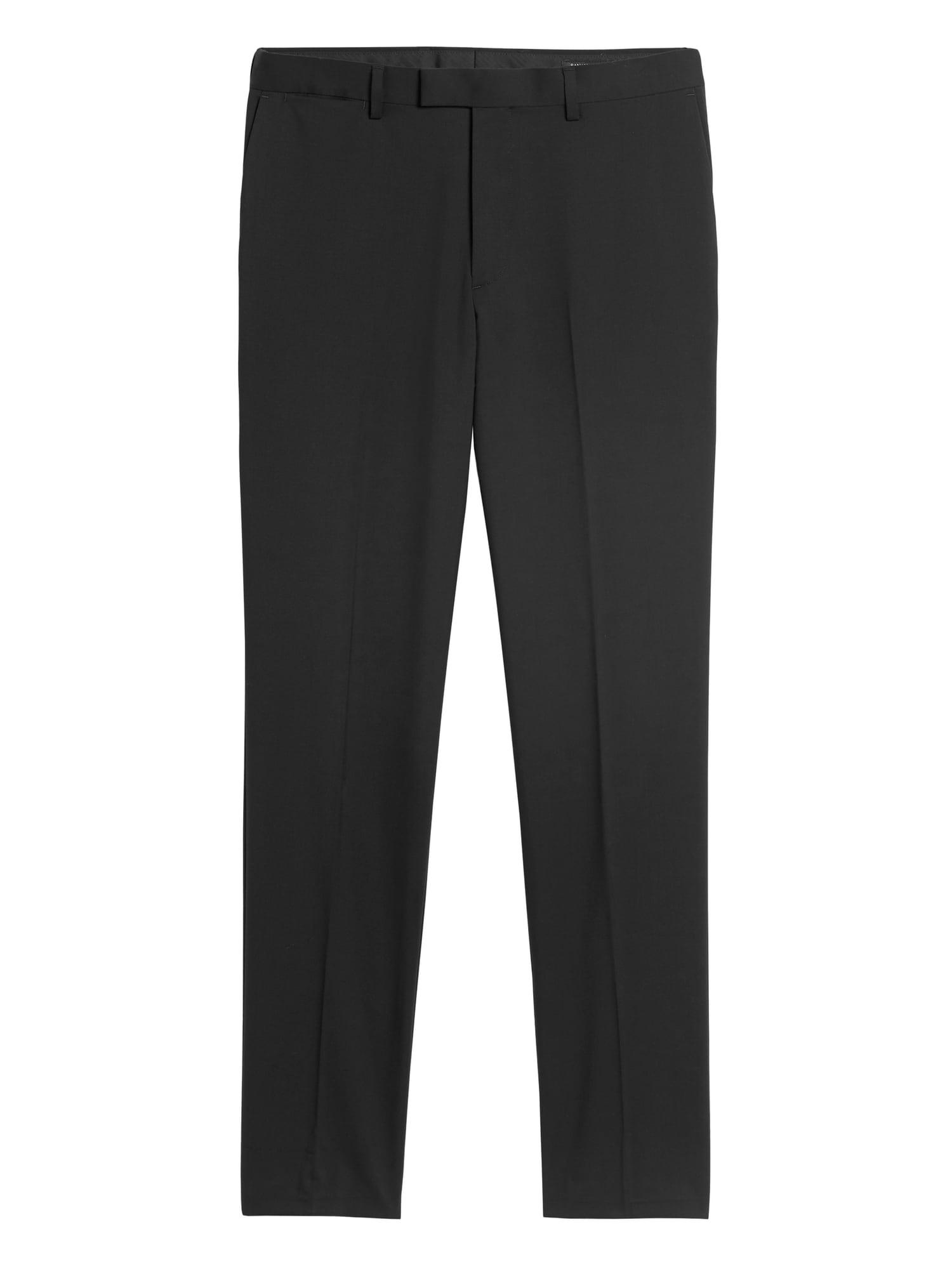 Banana Republic Standard Solid Italian Wool Suit Pant in Black for Men ...