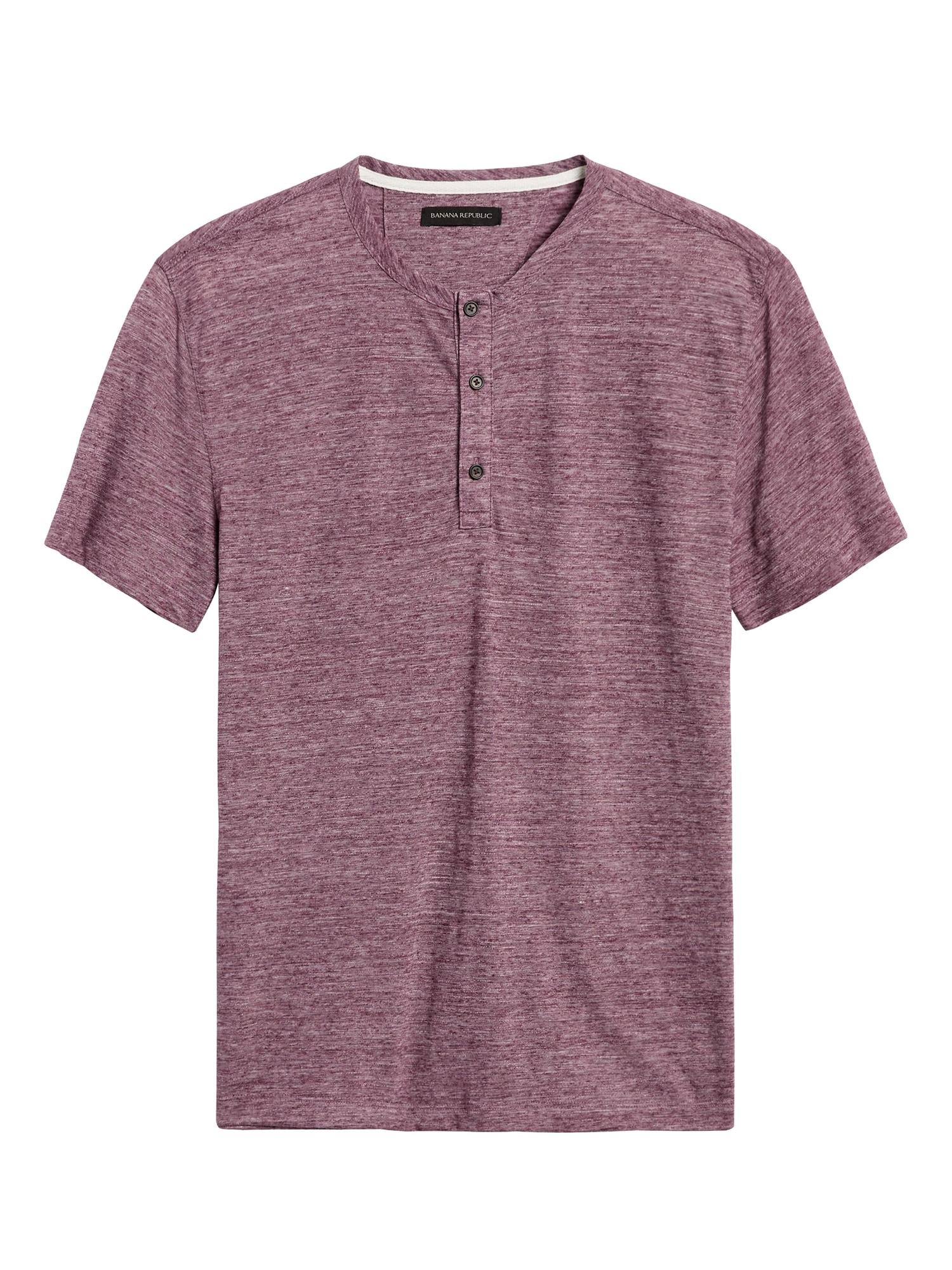 banana republic mens henley shirts