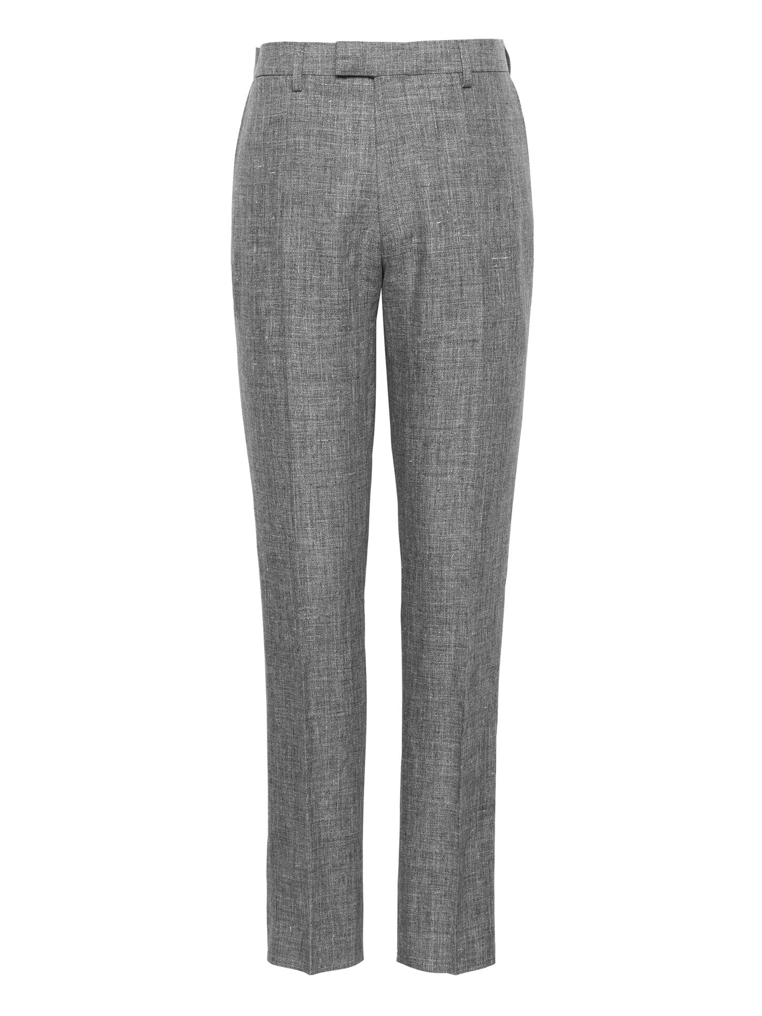 Download Banana Republic Slim Tapered Linen Suit Pant in Gray for ...