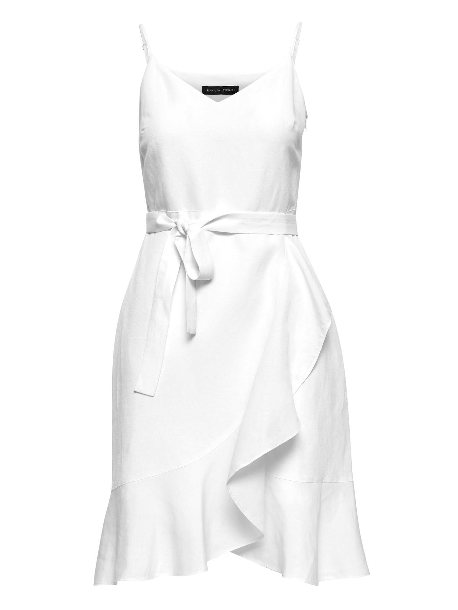 banana republic white linen dress